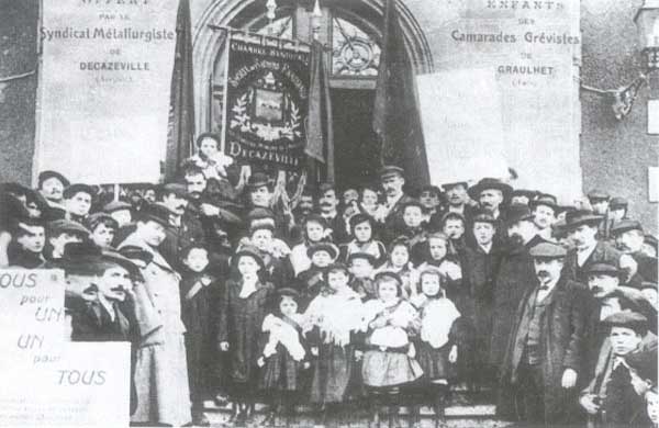 Die Kinder der Streikenden von Graulet, 1908/09
