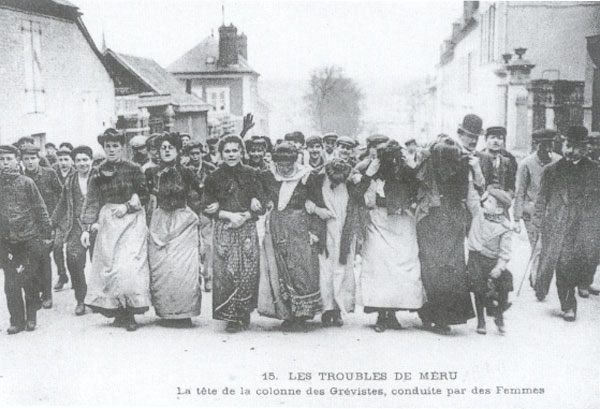Streik der Knopfarbeiterinnen in Méru, 1909