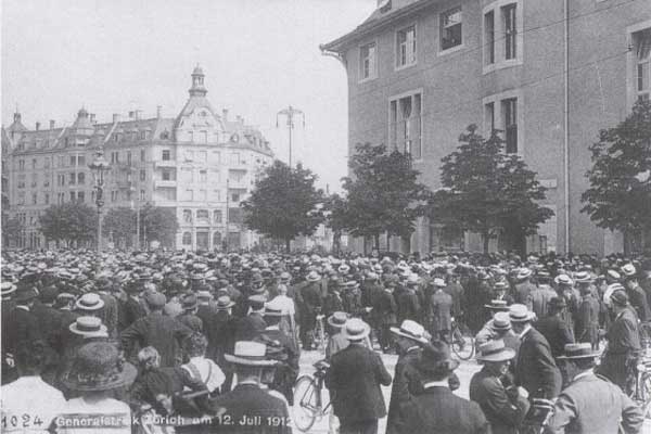 Generalstreik in Zürich, 1912