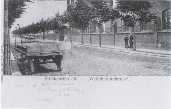 Streikposten als - 'Verkehrshindernis'