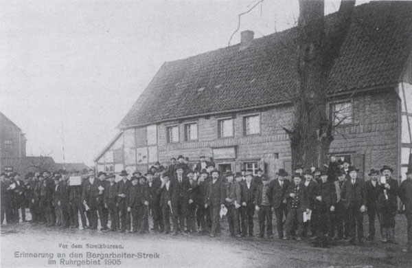 Streikpostkarte aus Mansfeld