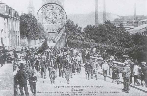 Streik im Kohlebecken von Longwy, 1906