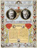 Schmuckblatt zum Jahrestag der
Gründung der deutschen Sozialdemokratie, 1913