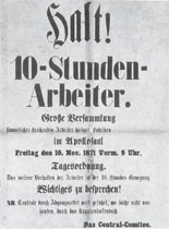 Aufruf 'Halt! 10-Stunden-Arbeiter', November 1871