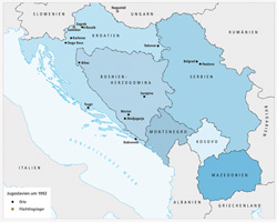 Karte Jugoslawien um 1992