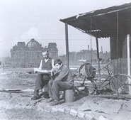 Schrebergärtner am Reichstag