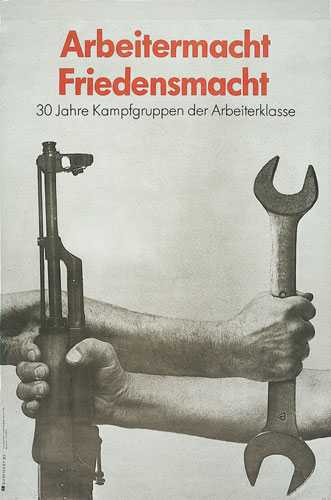 vergrößertes Plakat Arbeitermacht - Friedensmacht