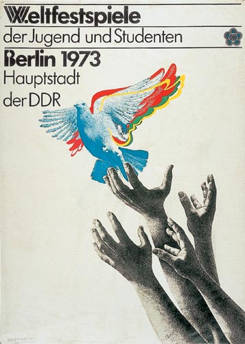 vergrößertes Plakat X. Weltfestspiele der Jugend und Studenten 1973