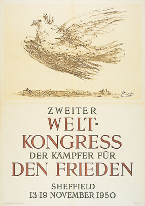 vergrößertes Plakat Zweiter Weltkongress der Kämpfer für den Frieden 1950