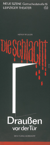 vergrößertes Plakat Die Schlacht/Draußen vor der Tür