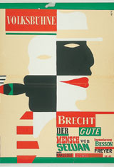 Plakat Der gute Mensch von Sezuan von Achim Freyer