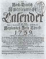 view Sauer's first almanac