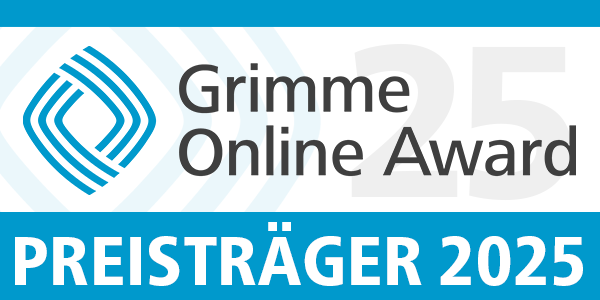 Logo Grimme Online Award Preisträger 2025
