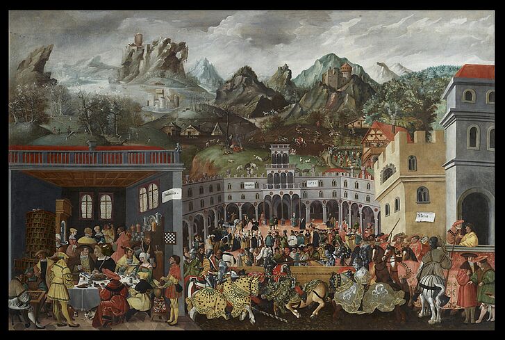 Augsburg monthly painting "January, February, March"
