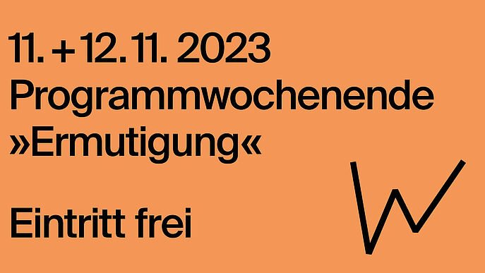 Flyer zum Programmwochenende "Ermutigung".