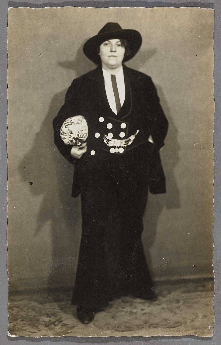 Woman dressed in black