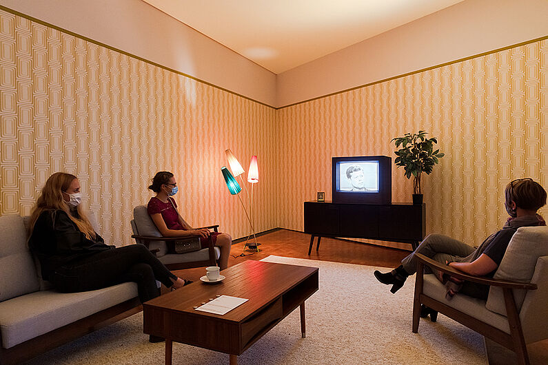 In der Ausstellung „Von Luther zu Twitter. Medien und politische Öffentlichkeit“ © DHM/David von Becker