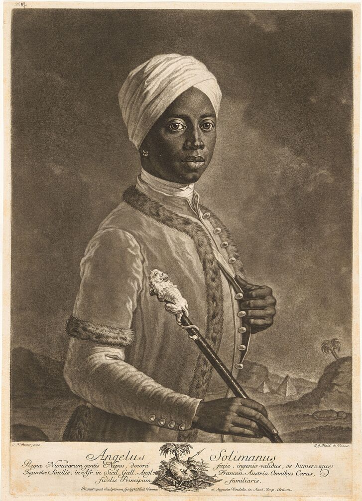 Johann Gottfried Haid nach Johann Nepomuk Steiner, Angelo Soliman, Wien, um 1760/65 