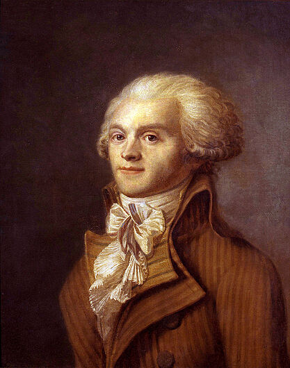 Maximilien de Robespierre (1758-1794), nach 1790. Als Vorsitzender des Jakobinerclubs und Kopf des Wohlfahrtsauschusses war Robespierre mit verantwortlich für den „Terreur“. 1794 wurde er hingerichtet. (Inv.Nr Gm 2000/3)