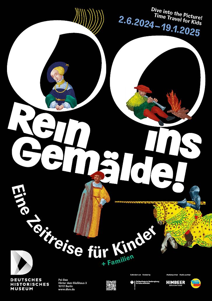 Plakat „Rein ins Gemälde! Eine Zeitreise für Kinder”