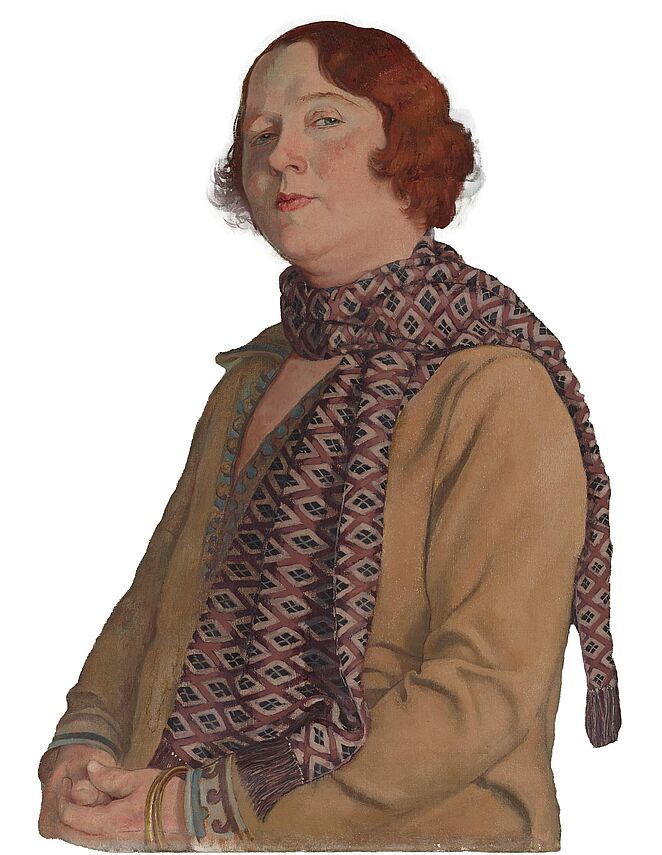 Porträt der Claire Waldoff, Emil Orlik, um 1930, DHM, Detail