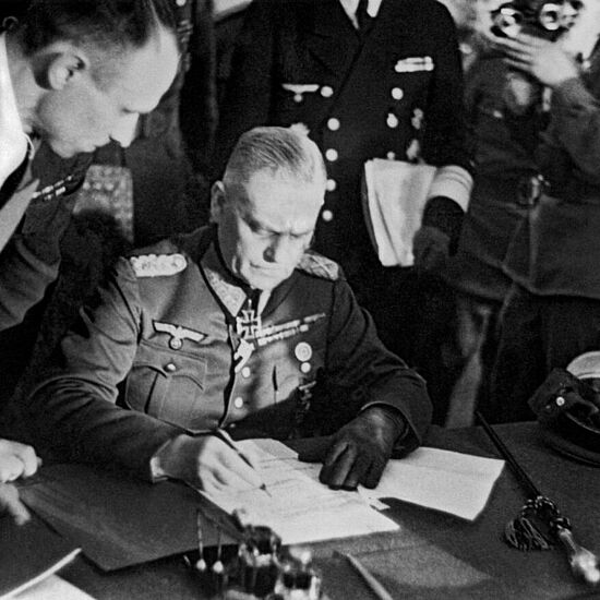 Unterzeichnung Kapitulationserklärung