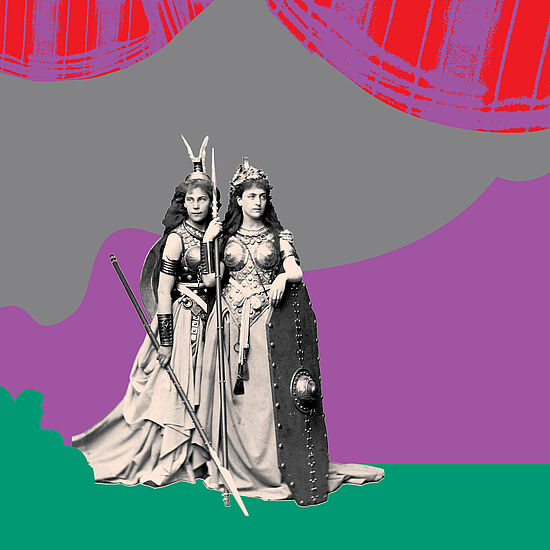 Grafik zur Ausstellung "Richard Wagner und das deutsche Gefühl".