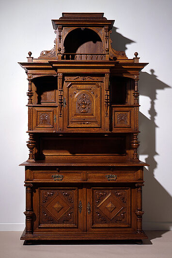 Johann Bauer, Wilhelminian Style Room: Credenza in Neo-Renaissance Style, ca. 1890. Johann Bauer, Wilhelminian Style Room: Credenza in Neo-Renaissance Style, ca. 1890.