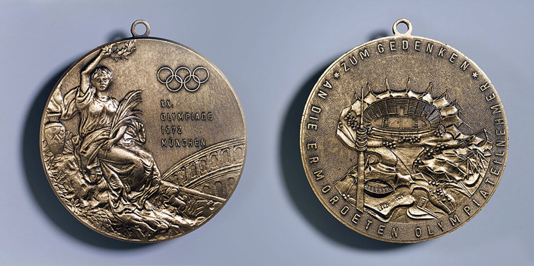 Medal of Remembrance to the 11 Israeli Olympic Participants Who Were Killed in a Terrorist Attack by Palestinians on September 5, 1972. (Inv.Nr. N 2000/120)