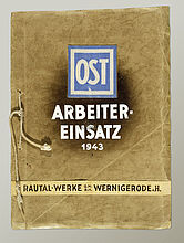 Propagandistic Image Documentation of the Rautal-Werke Wernigerode on the Deployment of "Eastern Workers", 1943. Propagandistic Image Documentation of the Rautal-Werke Wernigerode on the Deployment of "Eastern Workers", 1943. (Inv. Nr. Do2 2000/1556)