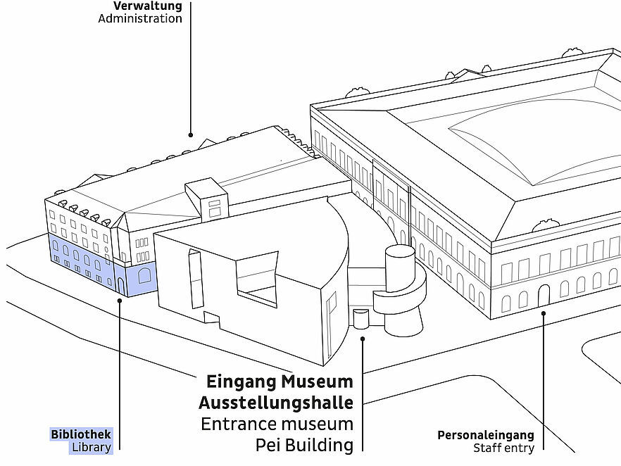 Lageplan der Bibliothek des Deutschen Historischen Museums