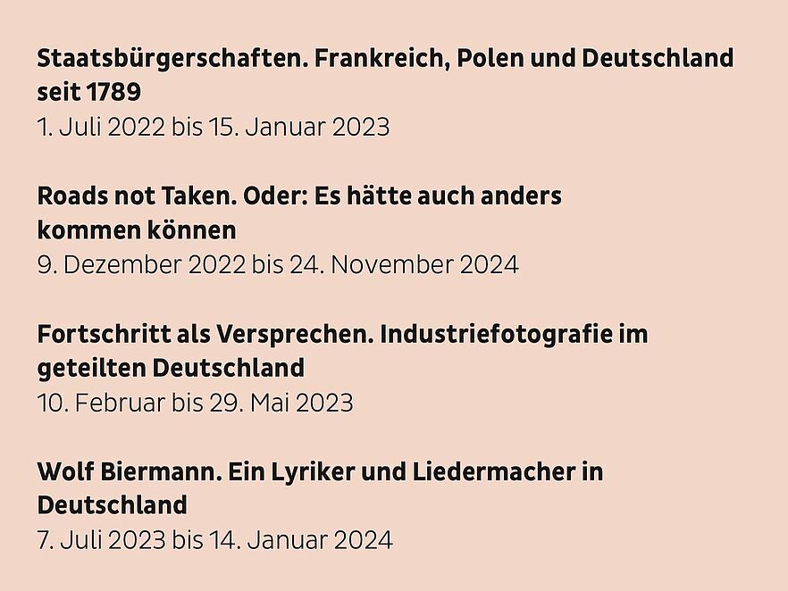 Die Ausstellungen 2023 im Deutschen Historischen Museum