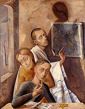 Felix Nussbaum, Portrait of Three, 1944. Felix Nussbaum, Portrait of Three, 1944. (Inv.Nr. 1988/1250)