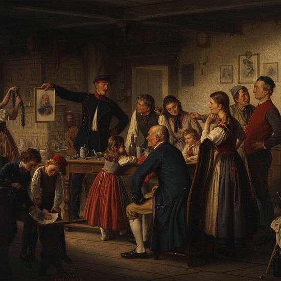 Gemälde „Huldigung an Kaiser Wilhelm I.”