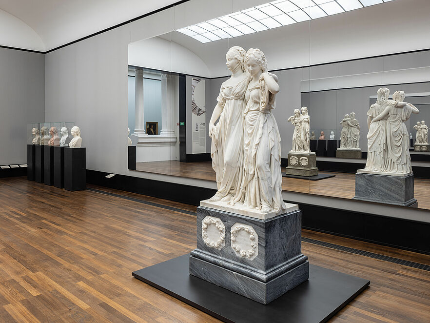 Johann Gottfried Schadow. Berührende Formen, Ausstellungsansicht, Alte Nationalgalerie, 2022 (c) Nationalgalerie - Staatliche Museen zu Berlin (c) Thomas Bruns