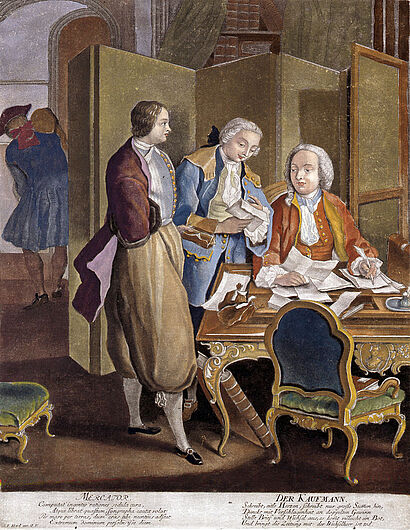 Johann Jakob Haid, Der Kaufmann, um 1760. Johann Jakob Haid, Der Kaufmann, um 1760.