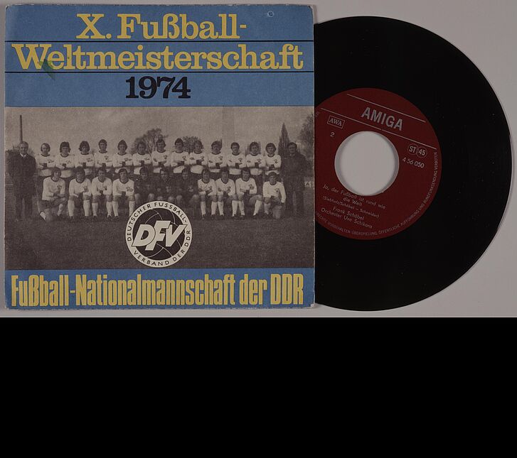 Schallplatte mit Hülle.