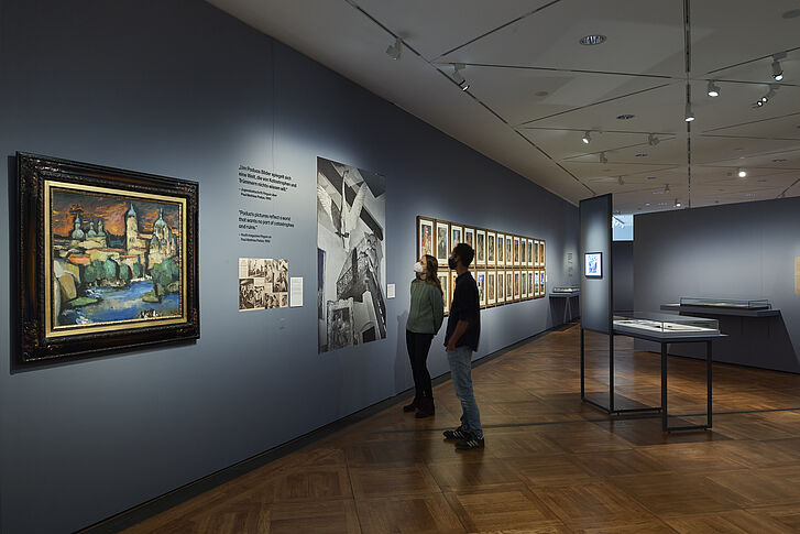 Raumansicht der Ausstellung „Die Liste der Raumansicht der Ausstellung „Die Liste der