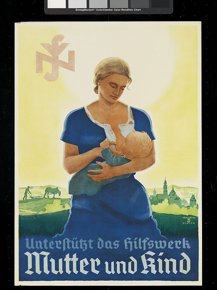 Plakat des Hilfswerkes "Mutter und Kind" .