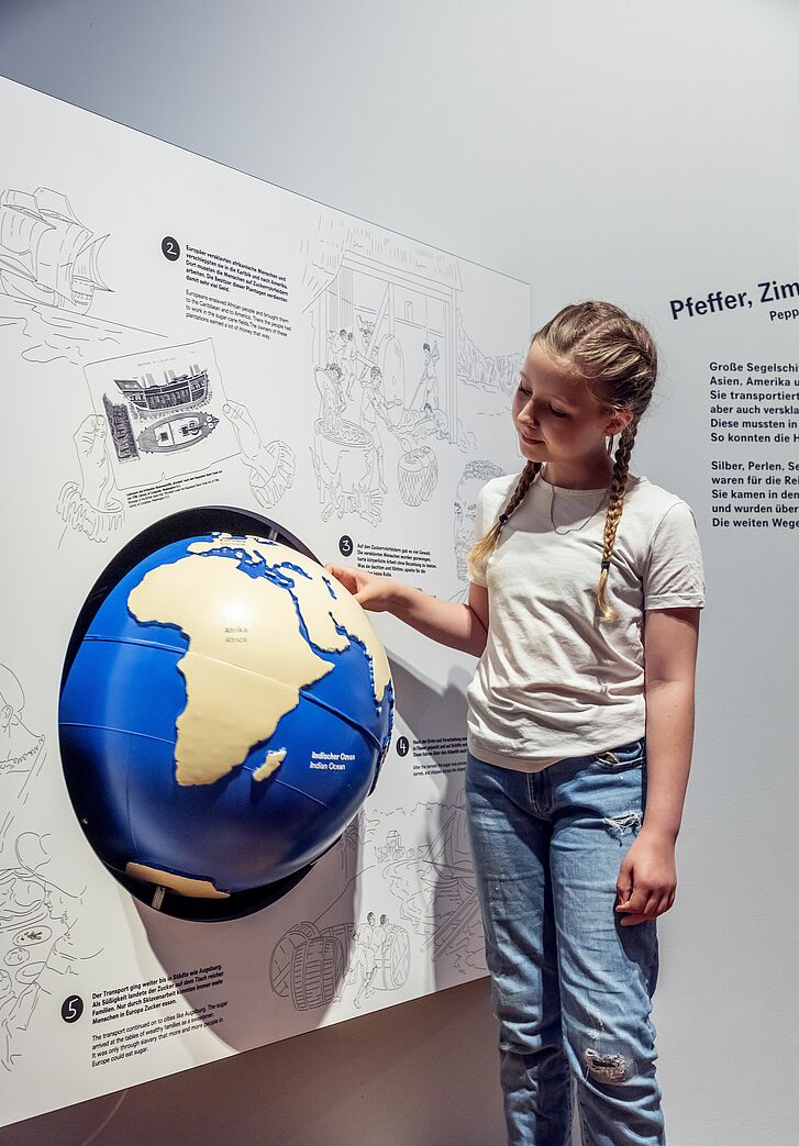 Ausstellungsansicht „Rein ins Gemälde! Eine Zeitreise für Kinder” 