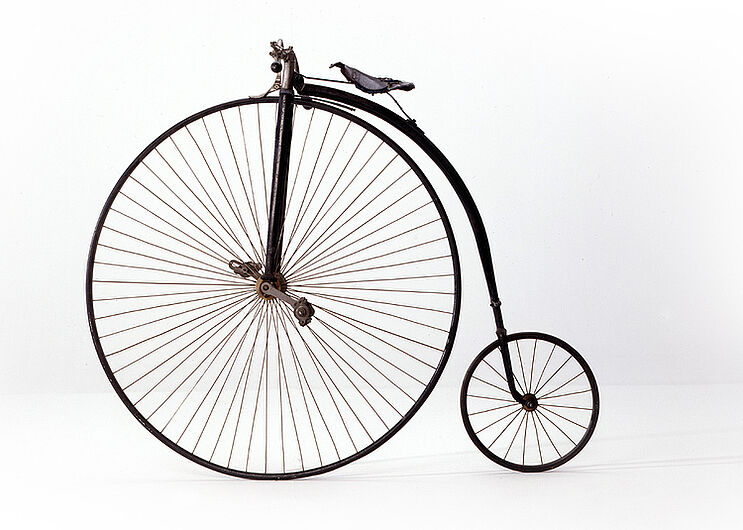 Penny-Farthing, ca. 1890. Penny-Farthing, ca. 1890. (Inv.Nr. Pro 60/35)