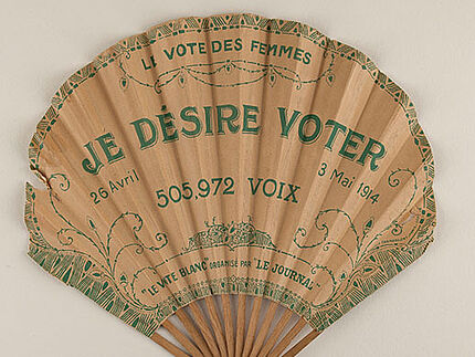 Fächer „Je désire voter“