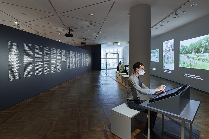 Raumansicht der Ausstellung „Die Liste der Raumansicht der Ausstellung „Die Liste der
