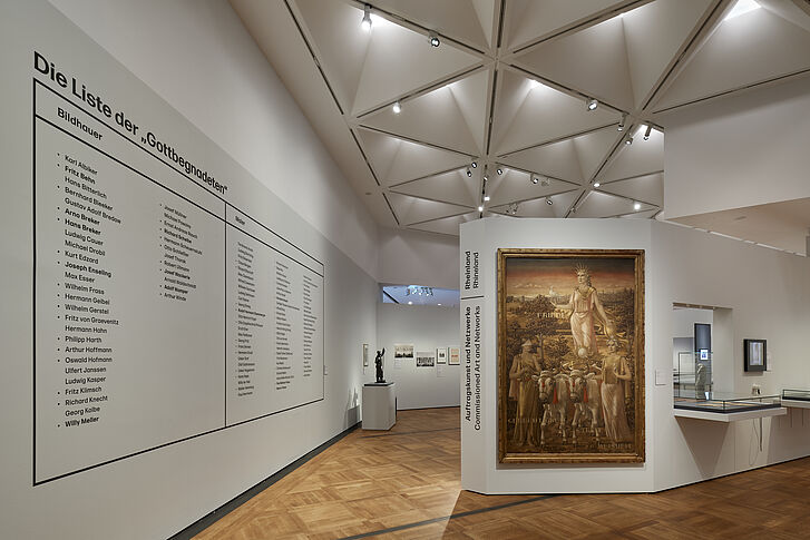 Raumansicht der Ausstellung „Die Liste der Raumansicht der Ausstellung „Die Liste der