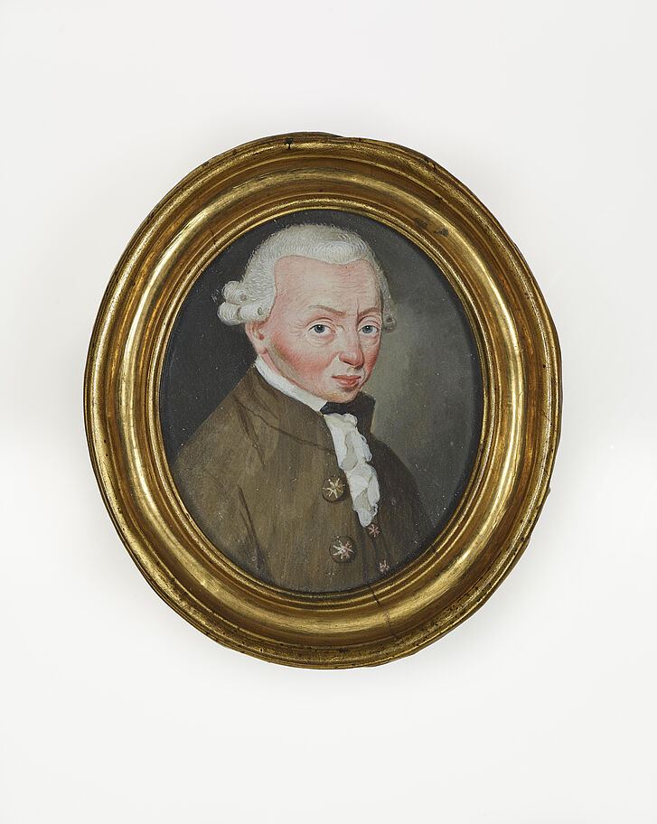 Friedrich Wilhelm Springer, Miniature portrait of Immanuel Kant, Königsberg, 1795 