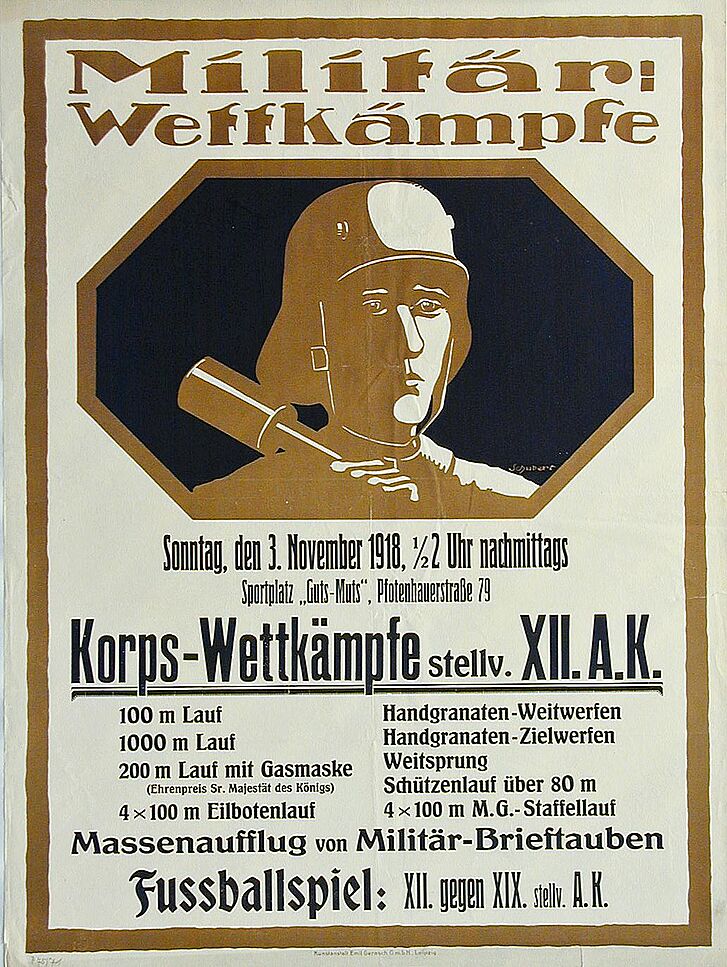 Plakat "Militär-Wettkämpfe".