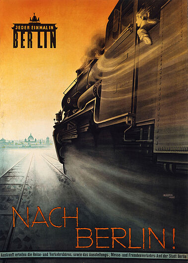 Fritz Rosen, Reiseverkehrswerbung für die Stadt Berlin, 1926. Fritz Rosen, Reiseverkehrswerbung für die Stadt Berlin, 1926. (Inv.Nr. P 62/929)
