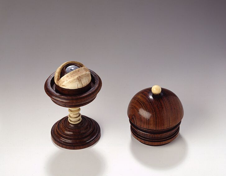 Model of a human eye in a cup, Nuremberg, ca. 1700 