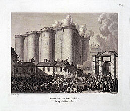 Pierre Gabriel Berthault, Storming of the Bastille July 14, 1789, 1804. (Inv.Nr. Gr S 57/10419) Pierre Gabriel Berthault, Storming of the Bastille July 14, 1789, 1804. (Inv.Nr. Gr S 57/10419)