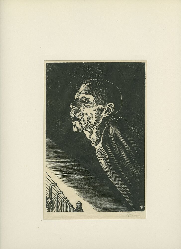 Walter Preisser, Print from a 12-part woodcut series, 1947, Mahn- und Gedenkstätte der Landeshauptstadt Düsseldorf (Places of remembrance and memorial Düsseldorf) © Mahn- und Gedenkstätte der Landeshauptstadt Düsseldorf Walter Preisser, Print from a 12-part woodcut series, 1947, Mahn- und Gedenkstätte der Landeshauptstadt Düsseldorf (Places of remembrance and memorial Düsseldorf) © Mahn- und Gedenkstätte der Landeshauptstadt Düsseldorf